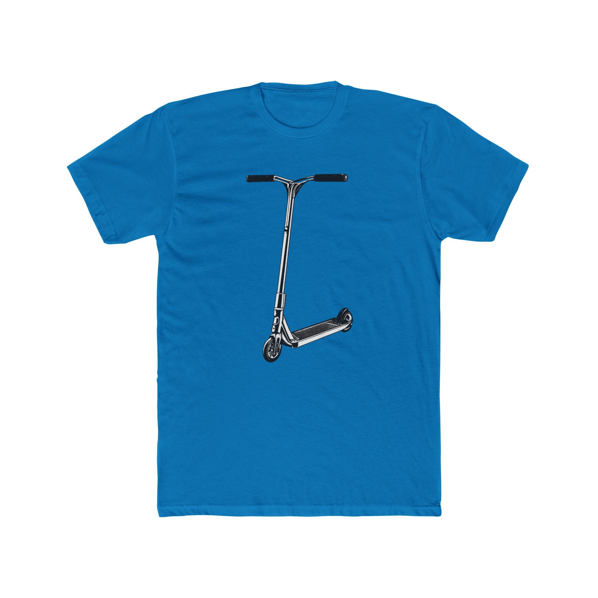 Scooter Outline Side Graphic Tee — Side View Scooter T‑Shirt