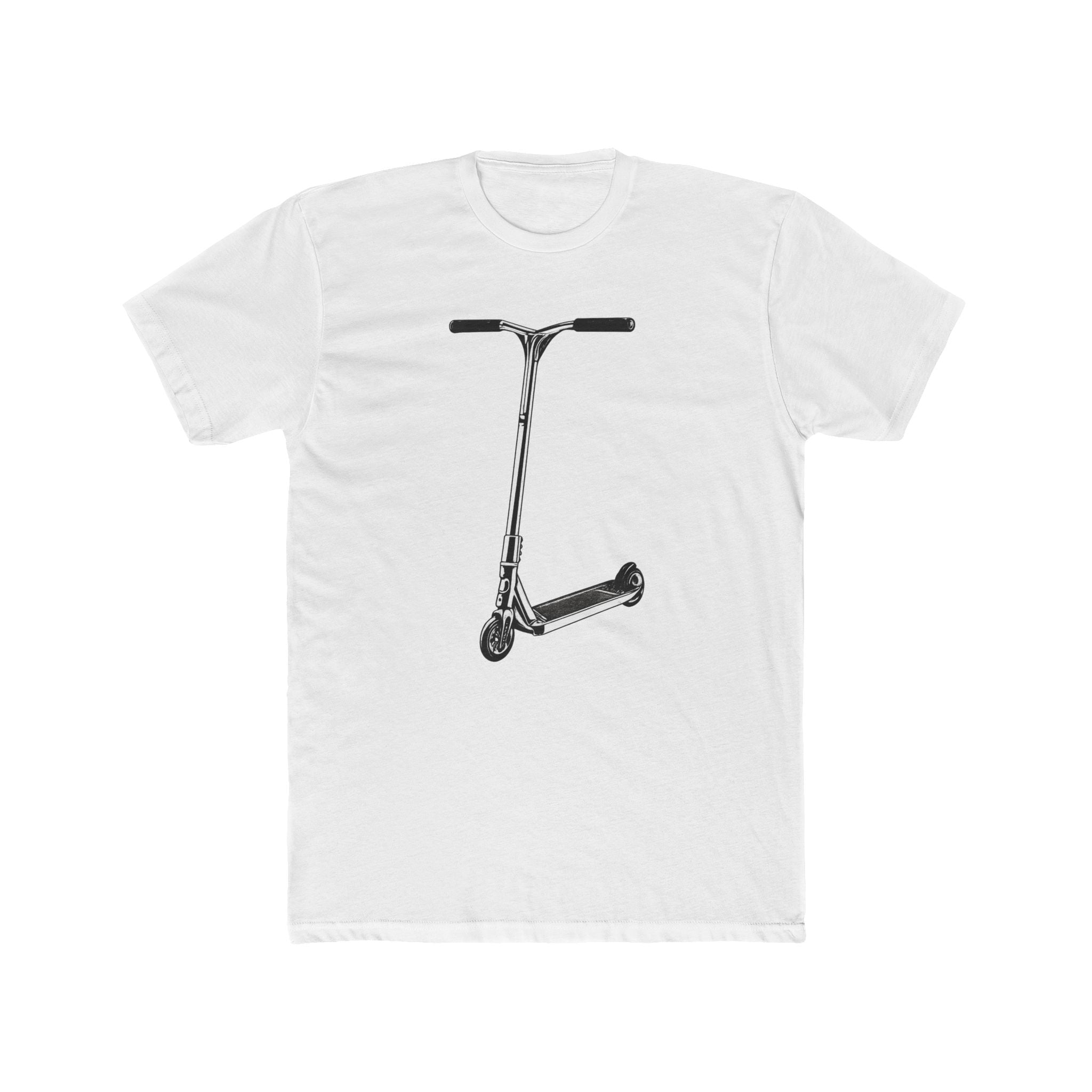 Scooter Outline Side Graphic Tee — Side View Scooter T‑Shirt