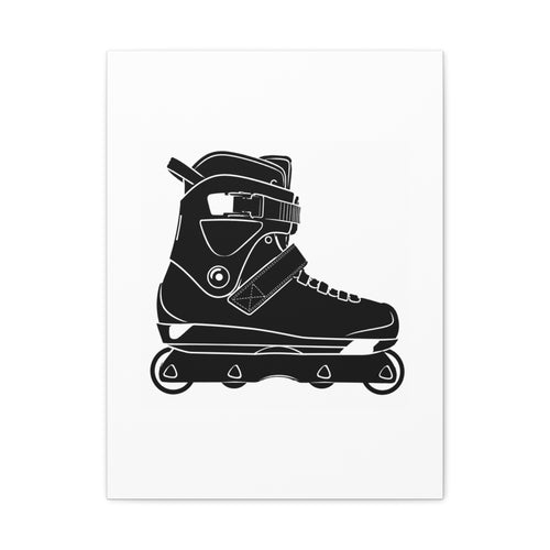Aggressive Skate Side Matte Canvas Print — Stretched 1.25"