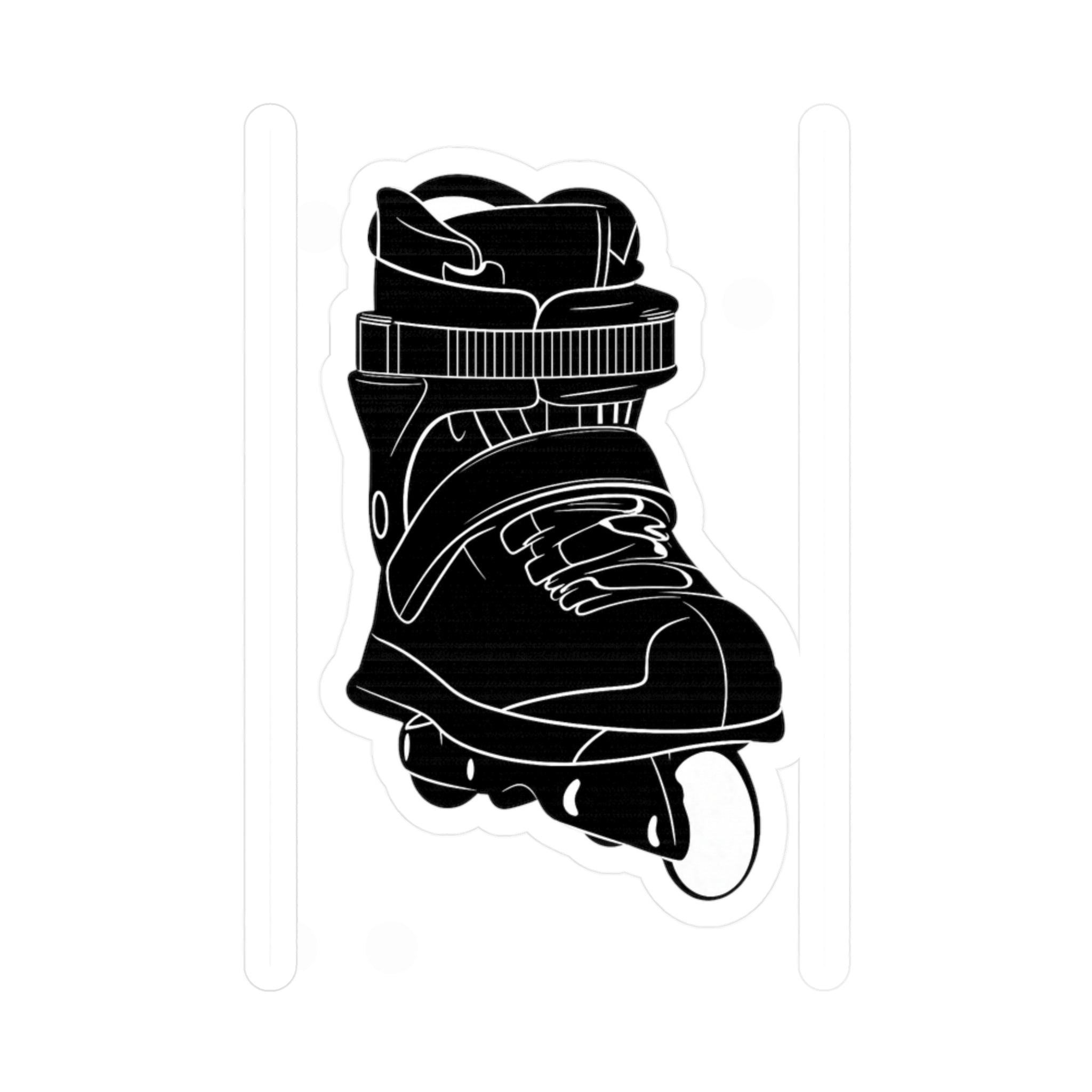 Aggressive Skate Side-View Vinyl Decal — Kiss-Cut Skateboard Sticker
