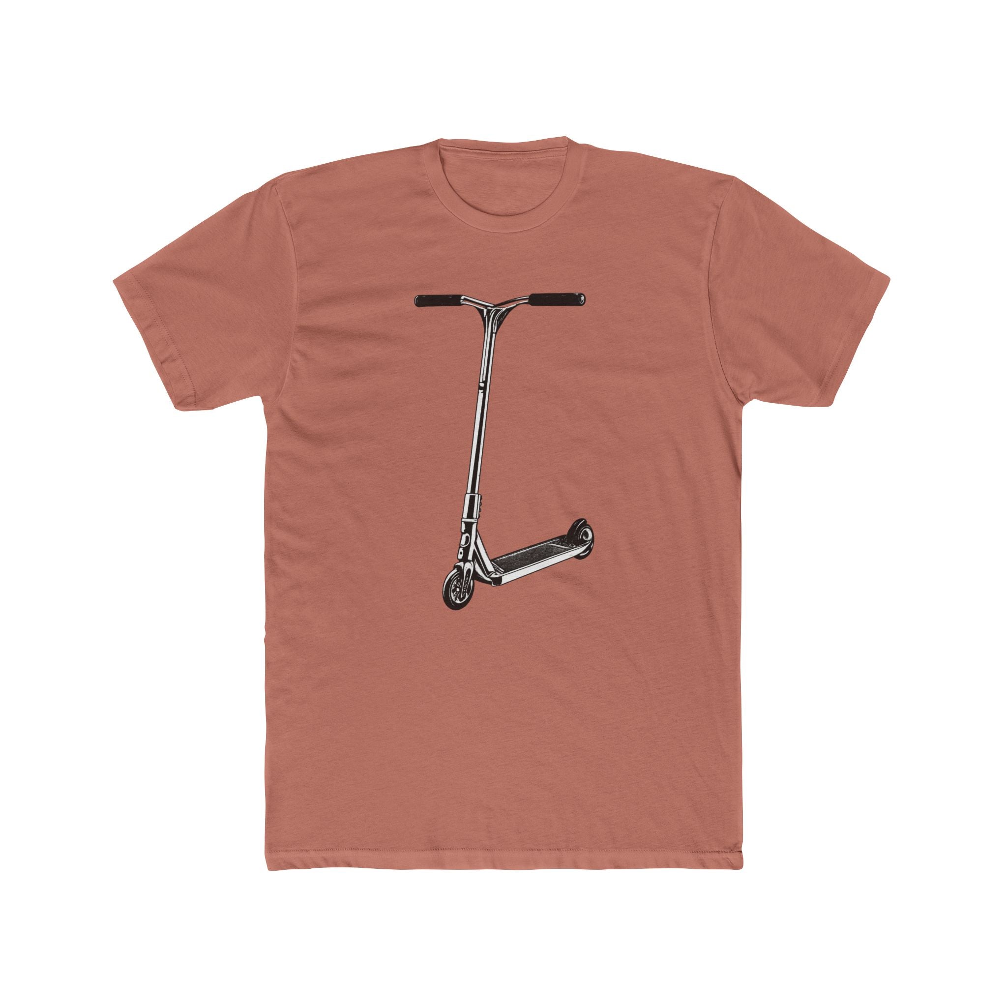 Scooter Outline Side Graphic Tee — Side View Scooter T‑Shirt