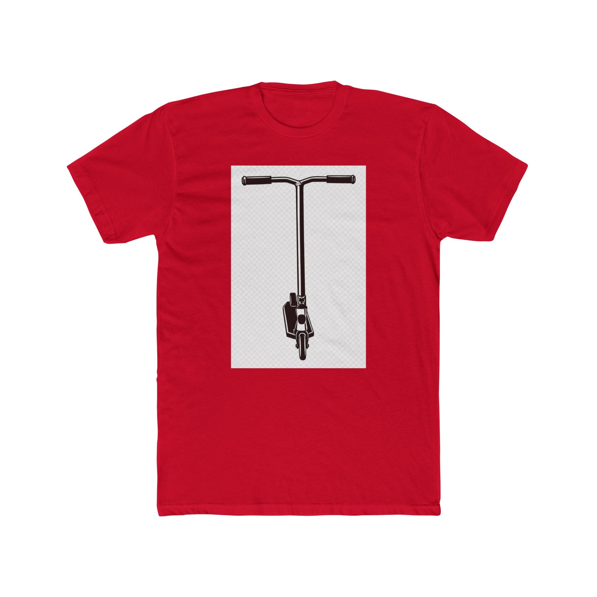 Scooter Outline Graphic Tee — Front View Scooter T‑Shirt