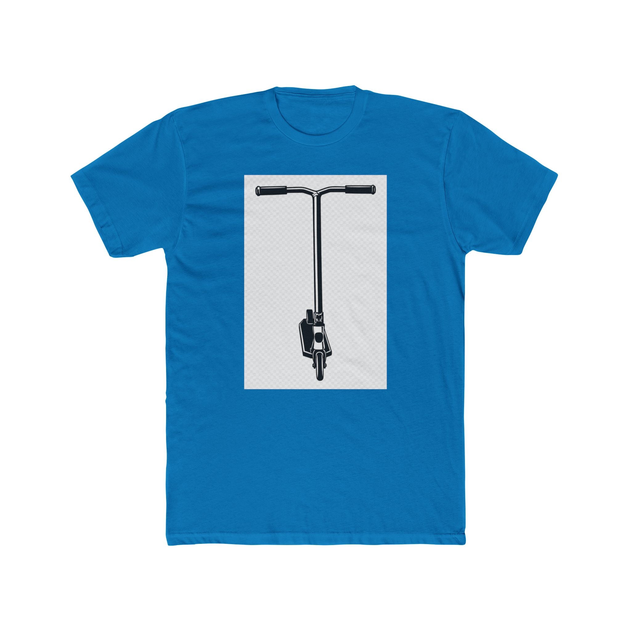 Scooter Outline Graphic Tee — Front View Scooter T‑Shirt