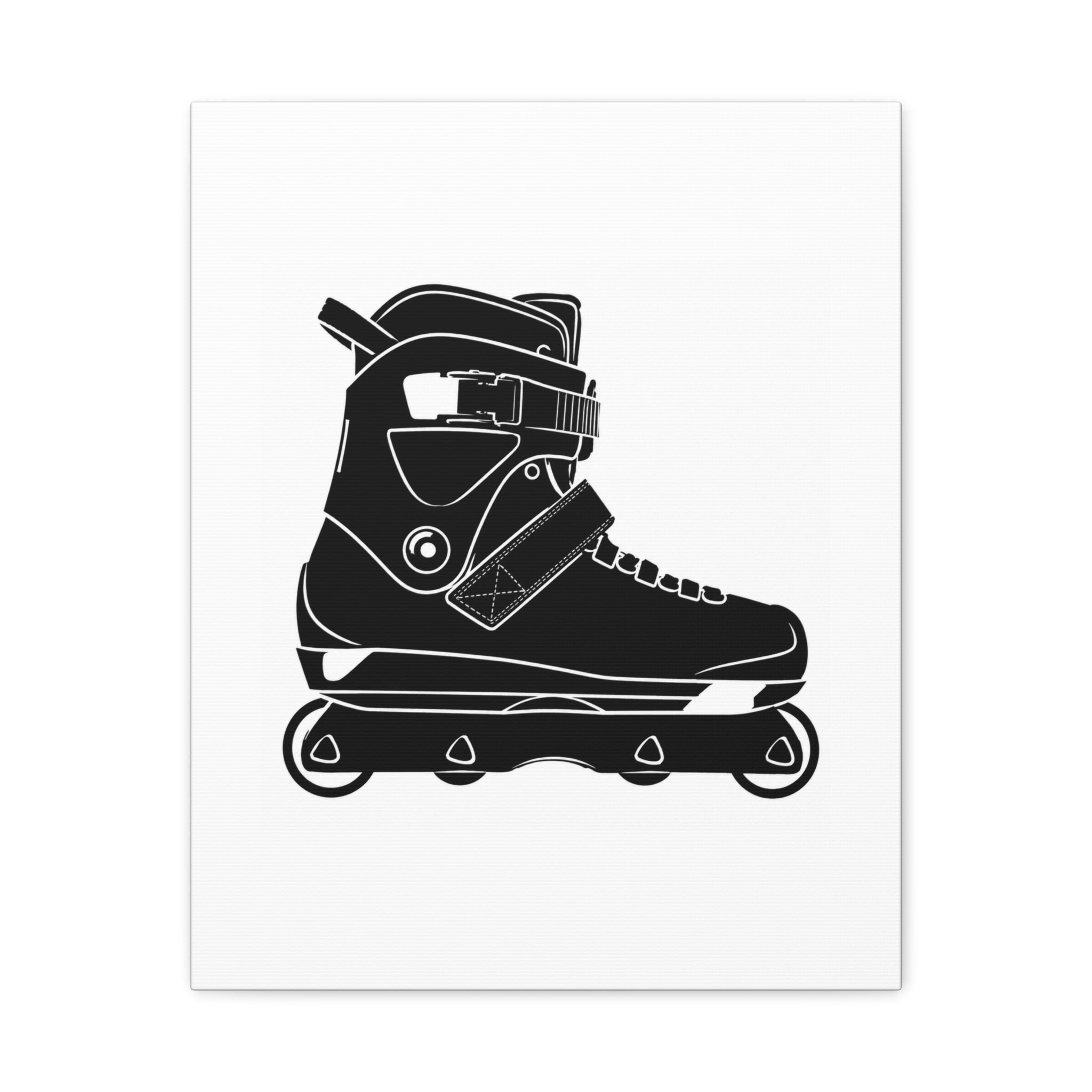 Aggressive Skate Side Matte Canvas Print — Stretched 1.25"