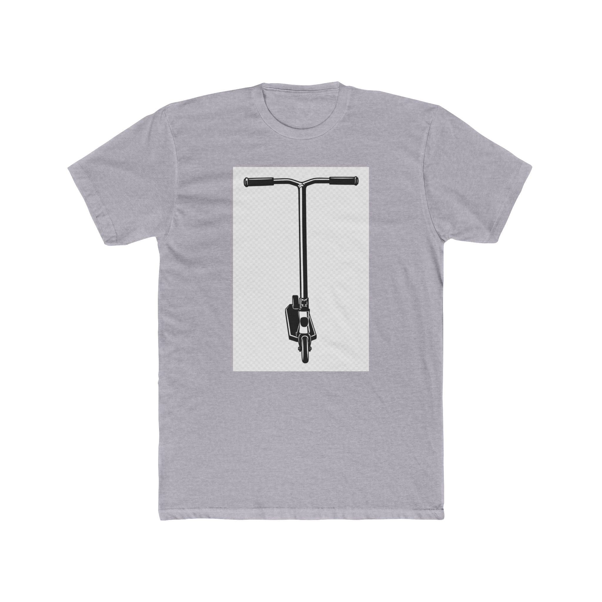 Scooter Outline Graphic Tee — Front View Scooter T‑Shirt