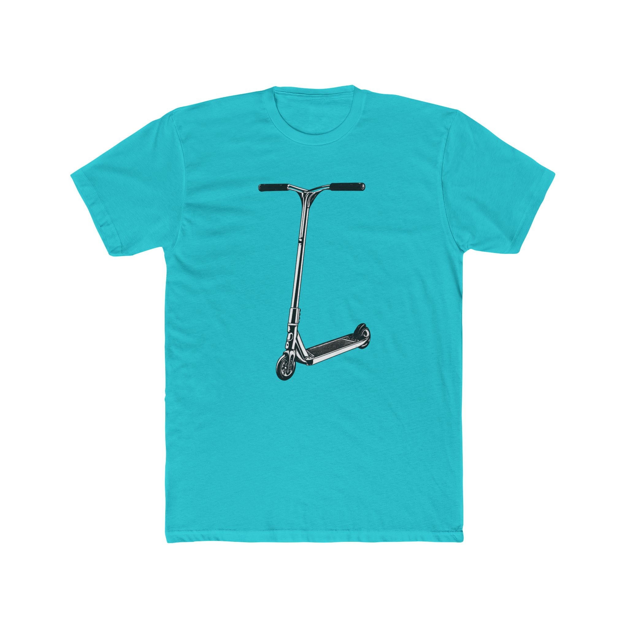 Scooter Outline Side Graphic Tee — Side View Scooter T‑Shirt